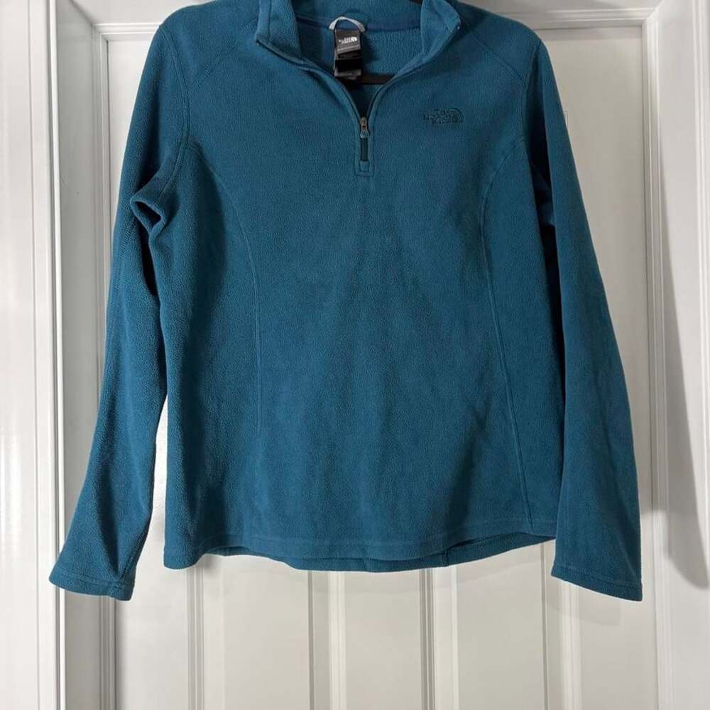 The North Face Blue Fleece Quarter Zip Sweatshirt